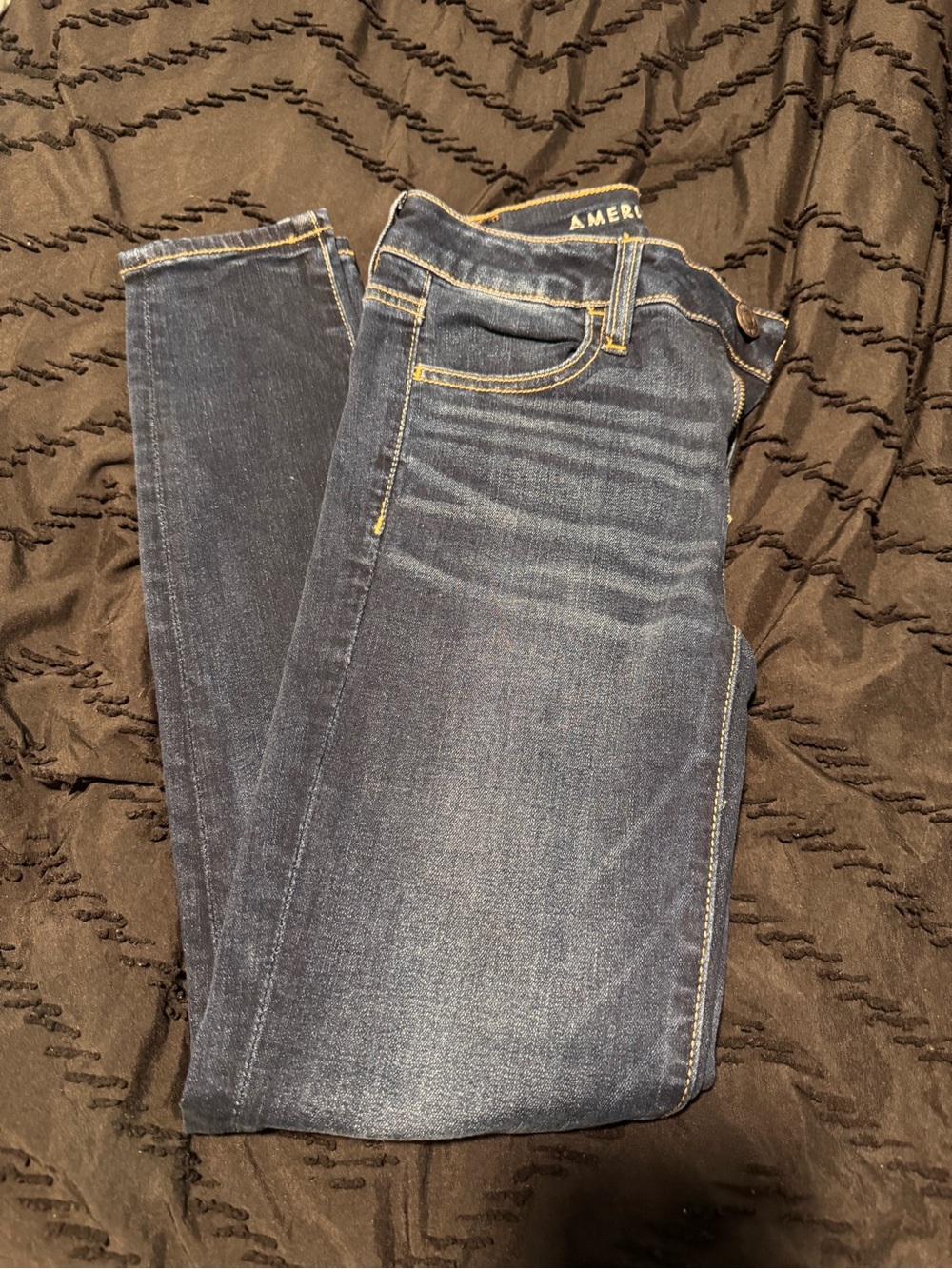 American Eagle Outfitters Men’s Dark Blue Slim Straight Jeans